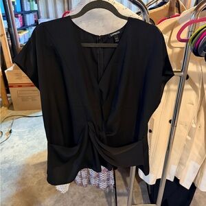 Express Elegant Black Blouse